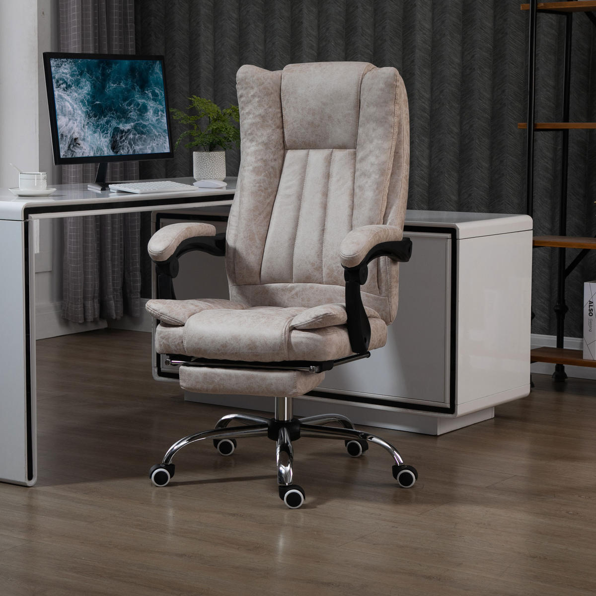 BÜROSTUHL, Kunststoff, Metall, Nylon - Multicolor, Kunststoff (71/118/63cm) - Vinsetto
