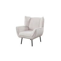 RELAXSESSEL CALLA Cremeweiß Cord - Creme/Schwarz, Textil (83/92/83cm) - KAWOLA