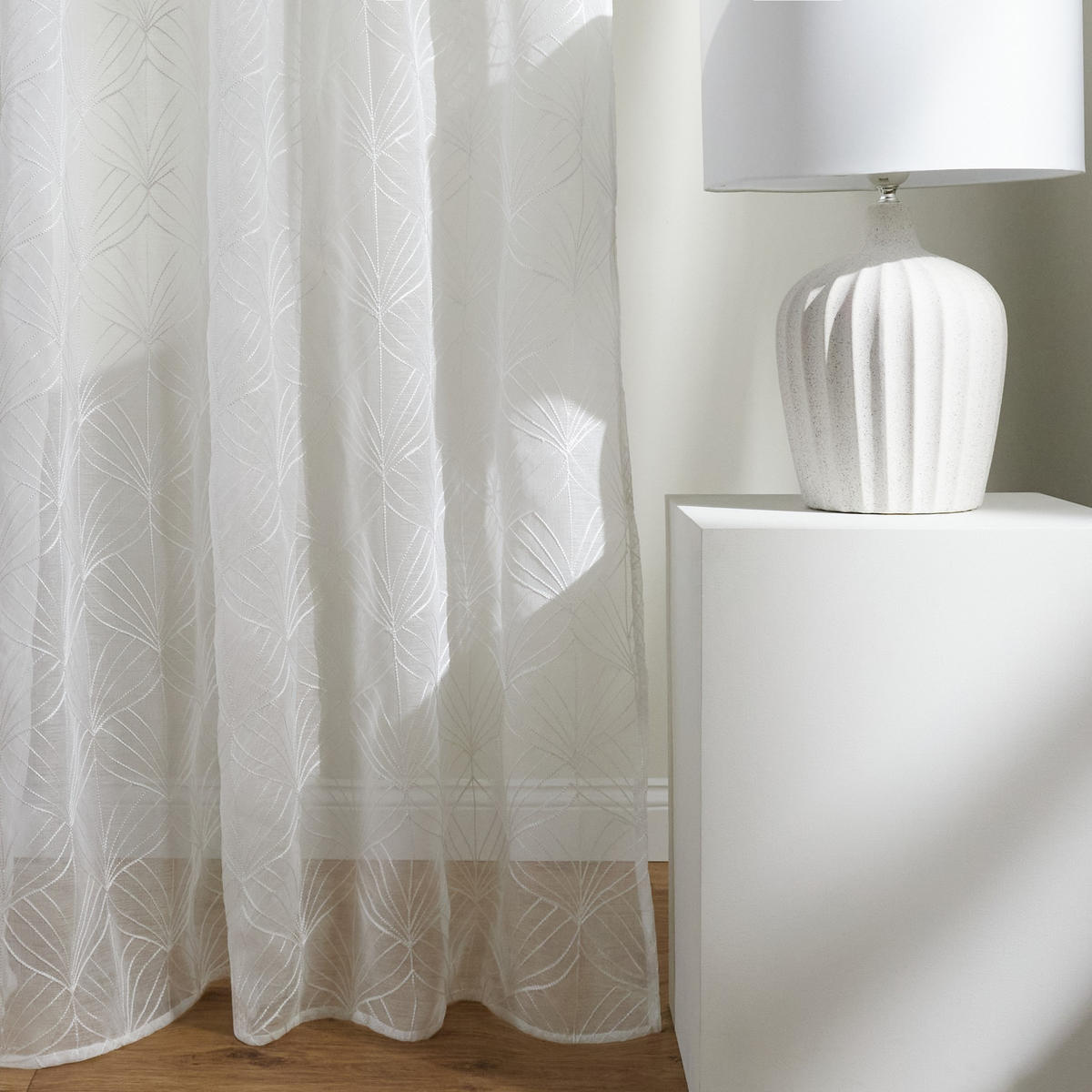 VORHANG Cesme - Weiß, Textil (140/1/300cm) - home&you