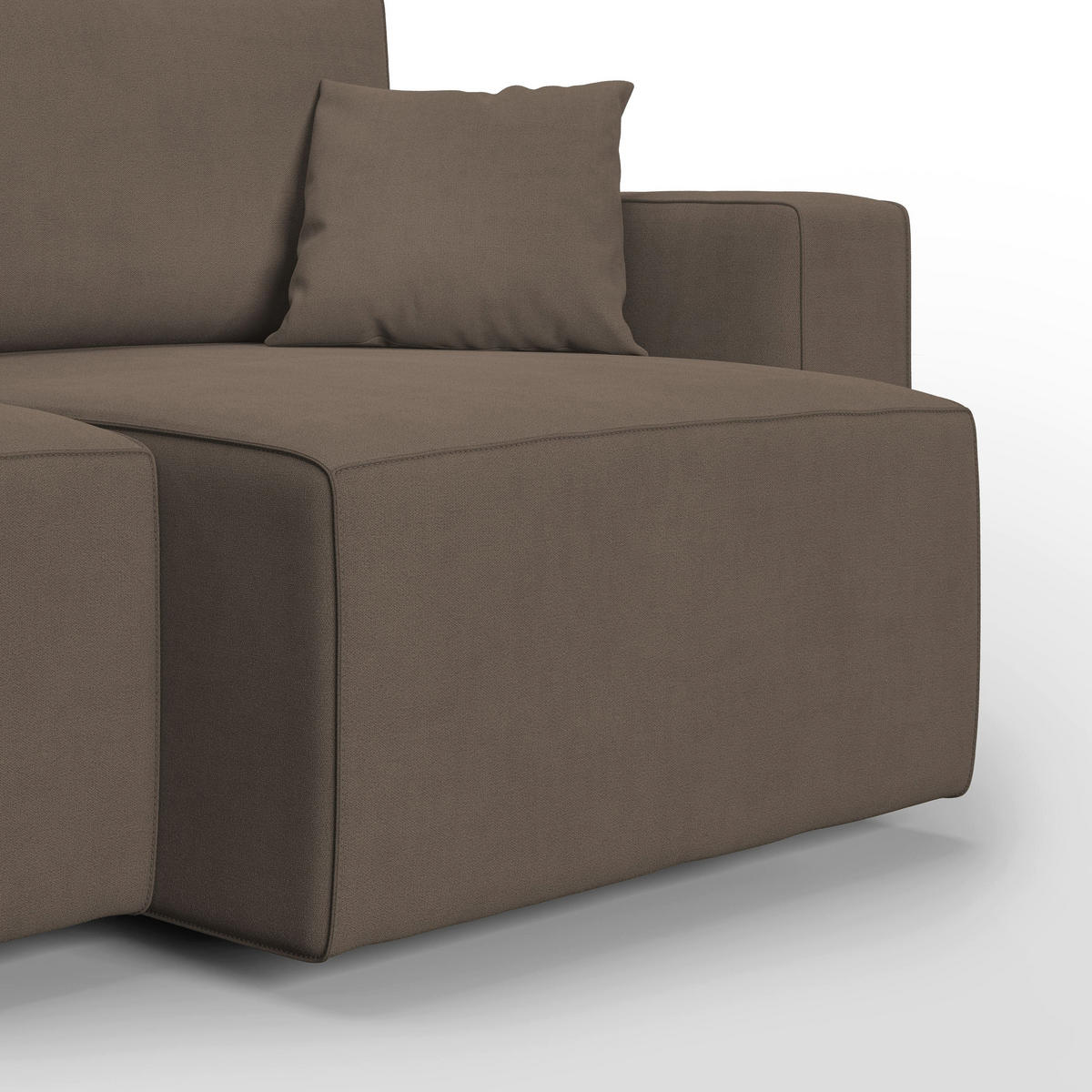 LINEARSOFA Morfeo - Braun, Textil (180/86/99cm) - Divani.store