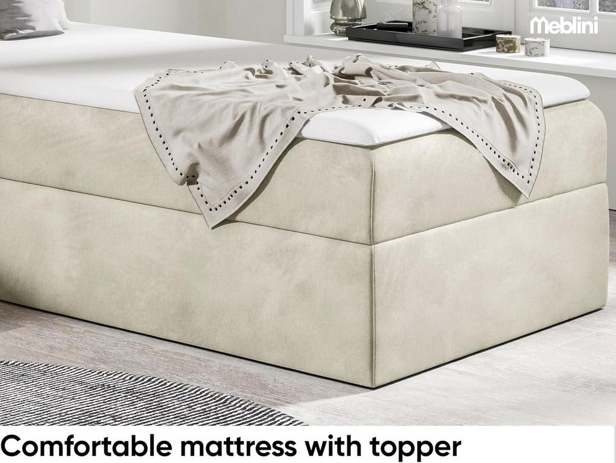 KINDERBETT CARDI - Beige, Holzwerkstoff (94/208cm) - Meblini