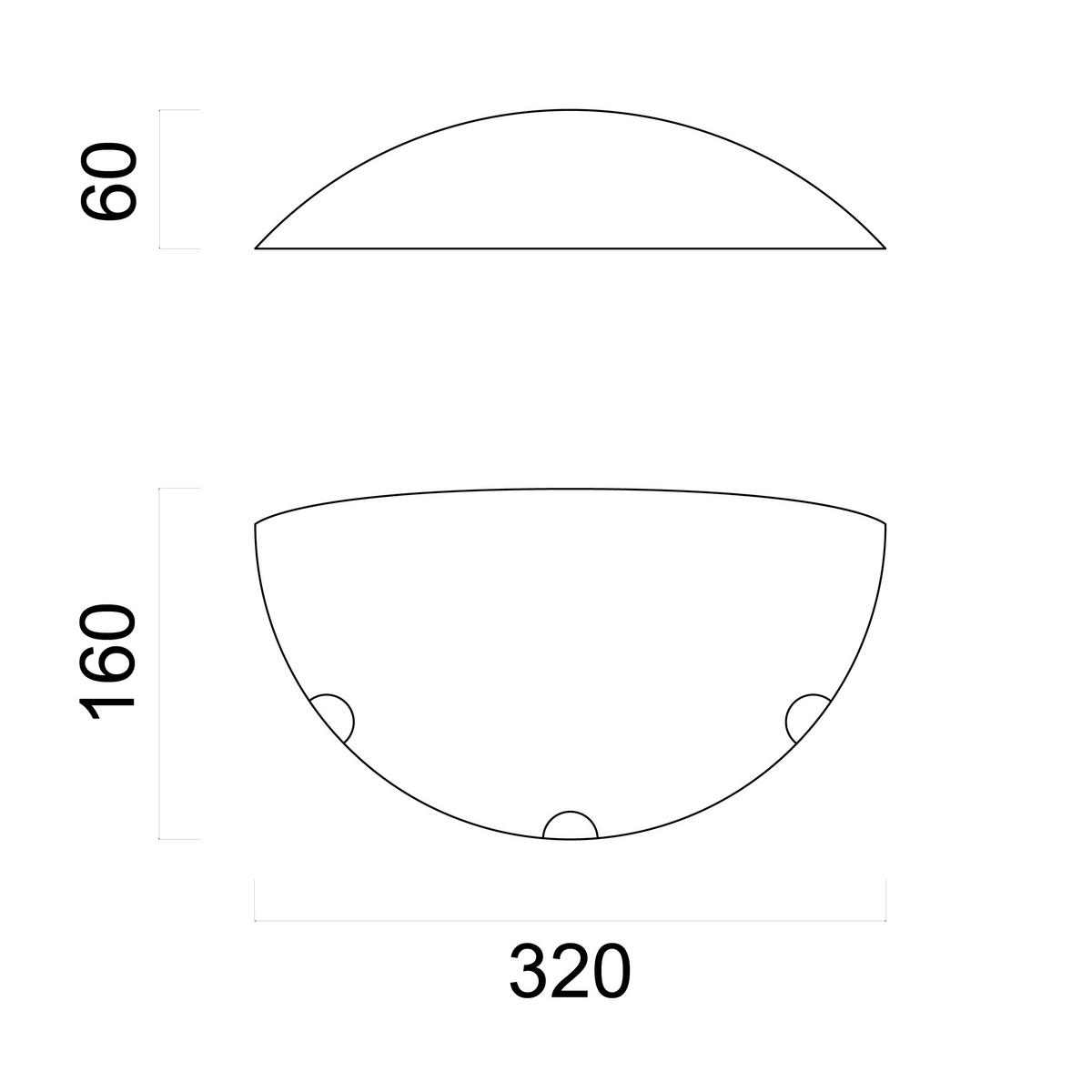 WANDLEUCHTE - Multicolor, Glas (32/16/6cm) - Lumicom