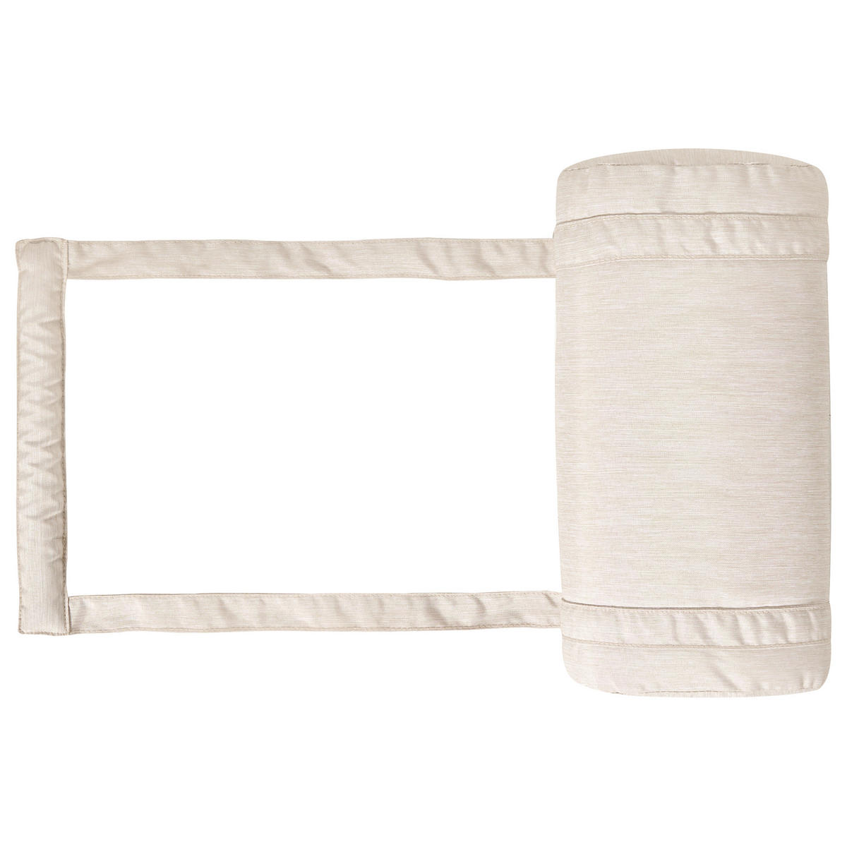 LIEGENAUFLAGE Hellbeige 56/192 cm Cesana Premium - Beige, Textil (56/5/192cm) - Beliani