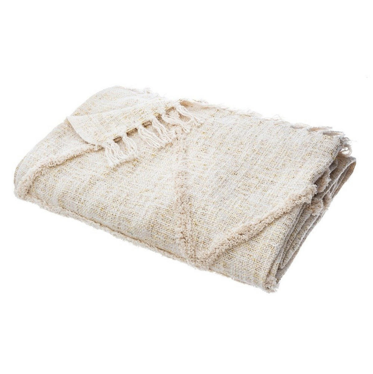 TAGESDECKE 130/180 cm - Beige, Naturmaterialien (130/180cm) - Atmosphera Createur d´interieur