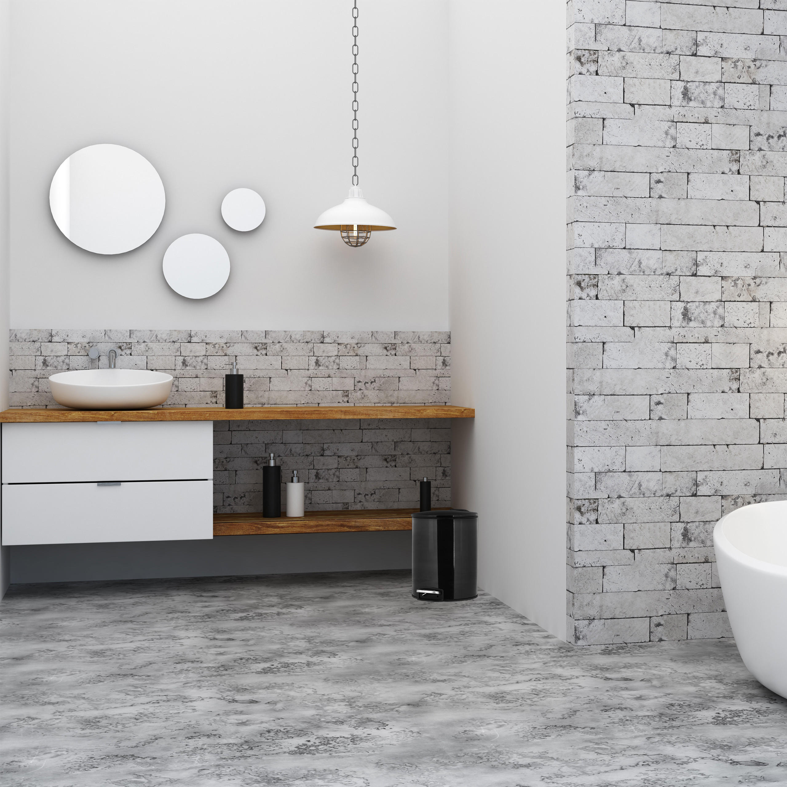 KOSMETIKEIMER - Schwarz, Kunststoff/Metall (20.5/26/24cm) - Relaxdays