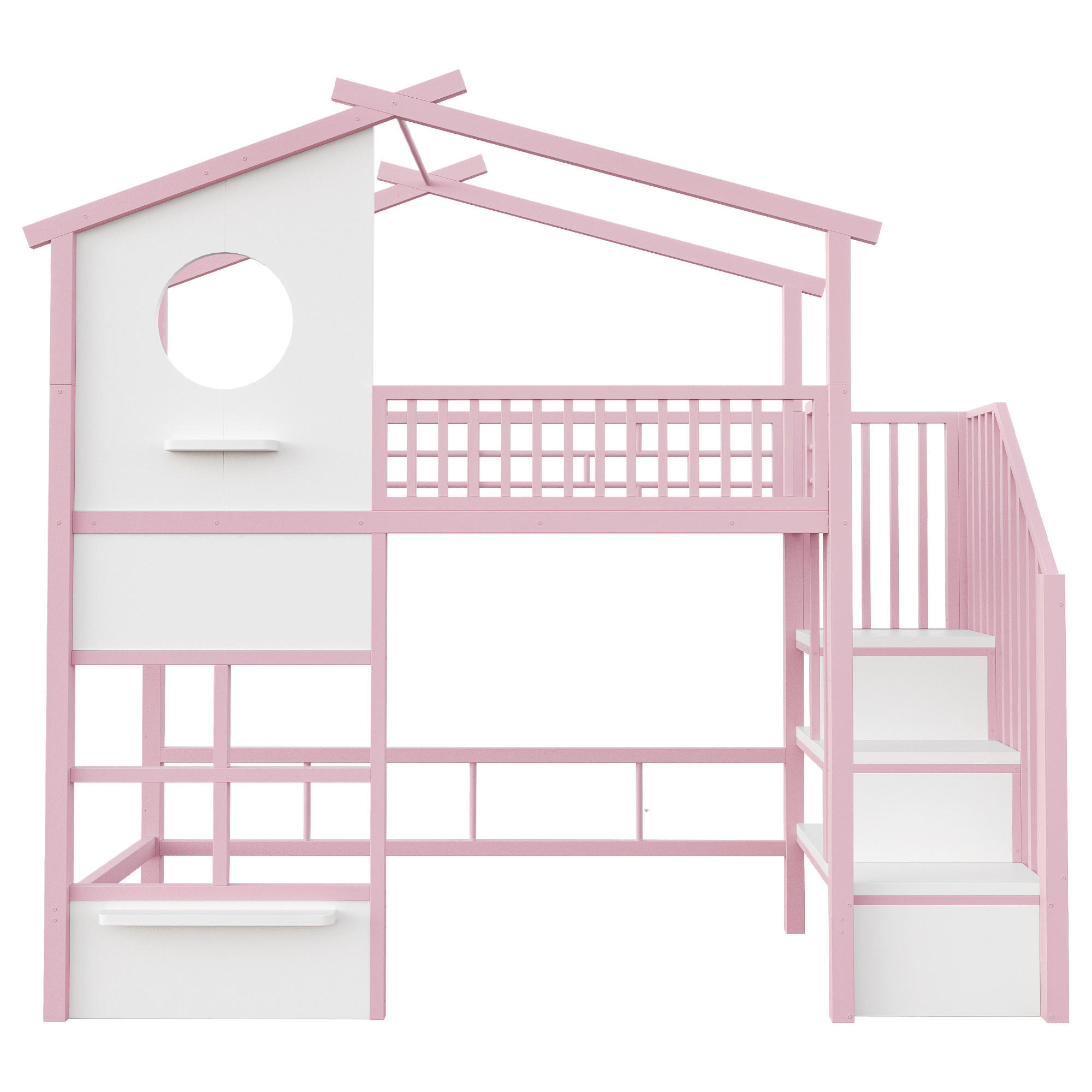 ComfortXL Hochbett Pink 90x200 cm