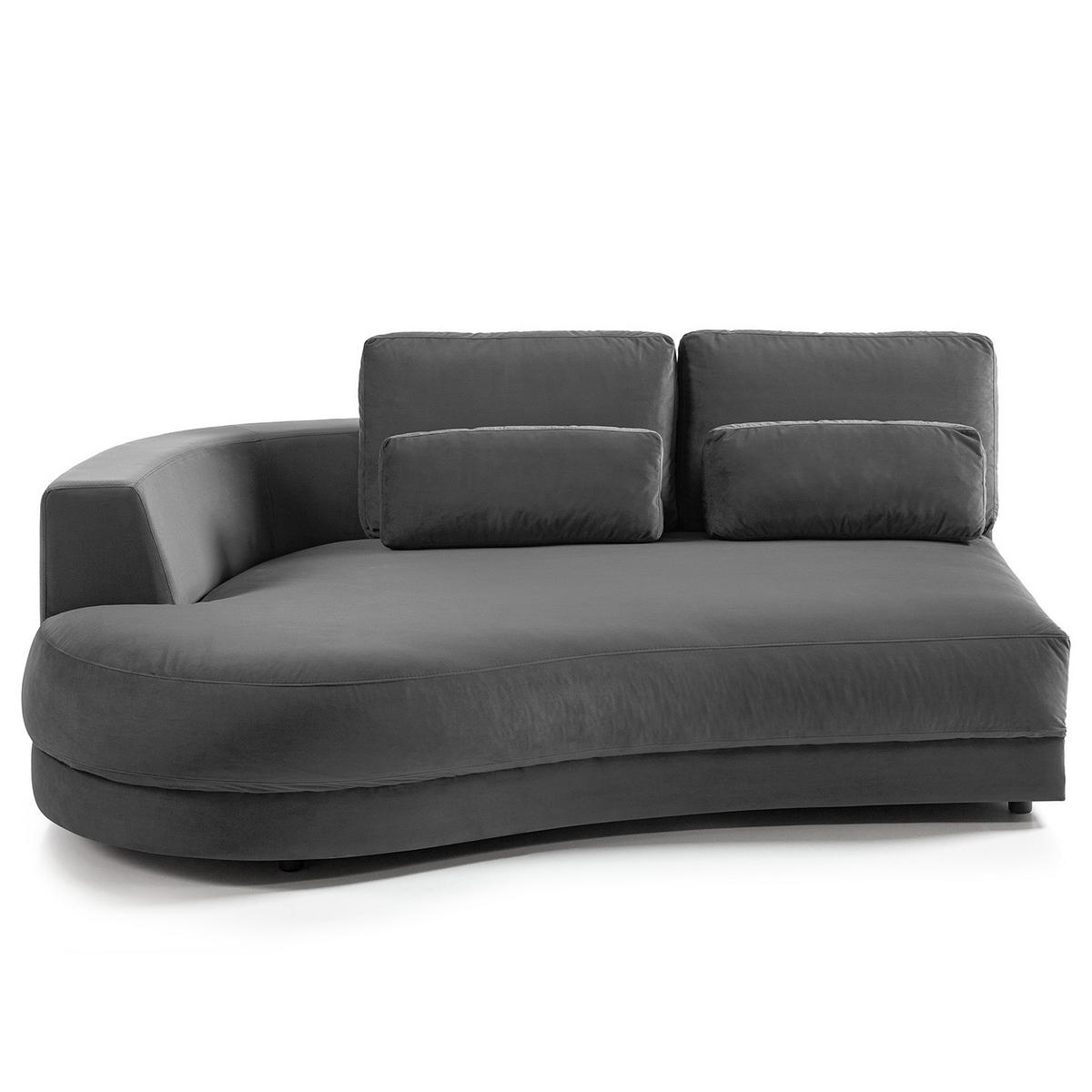 MODULLONGCHAIR - Grau, Textil (194/80/145cm) - home24