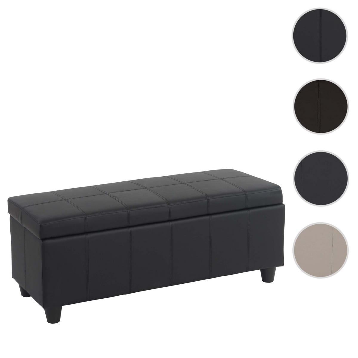 AUFBEWAHRUNGS-TRUHE Schwarz - Schwarz, Textil (114/45/45cm) - MCW