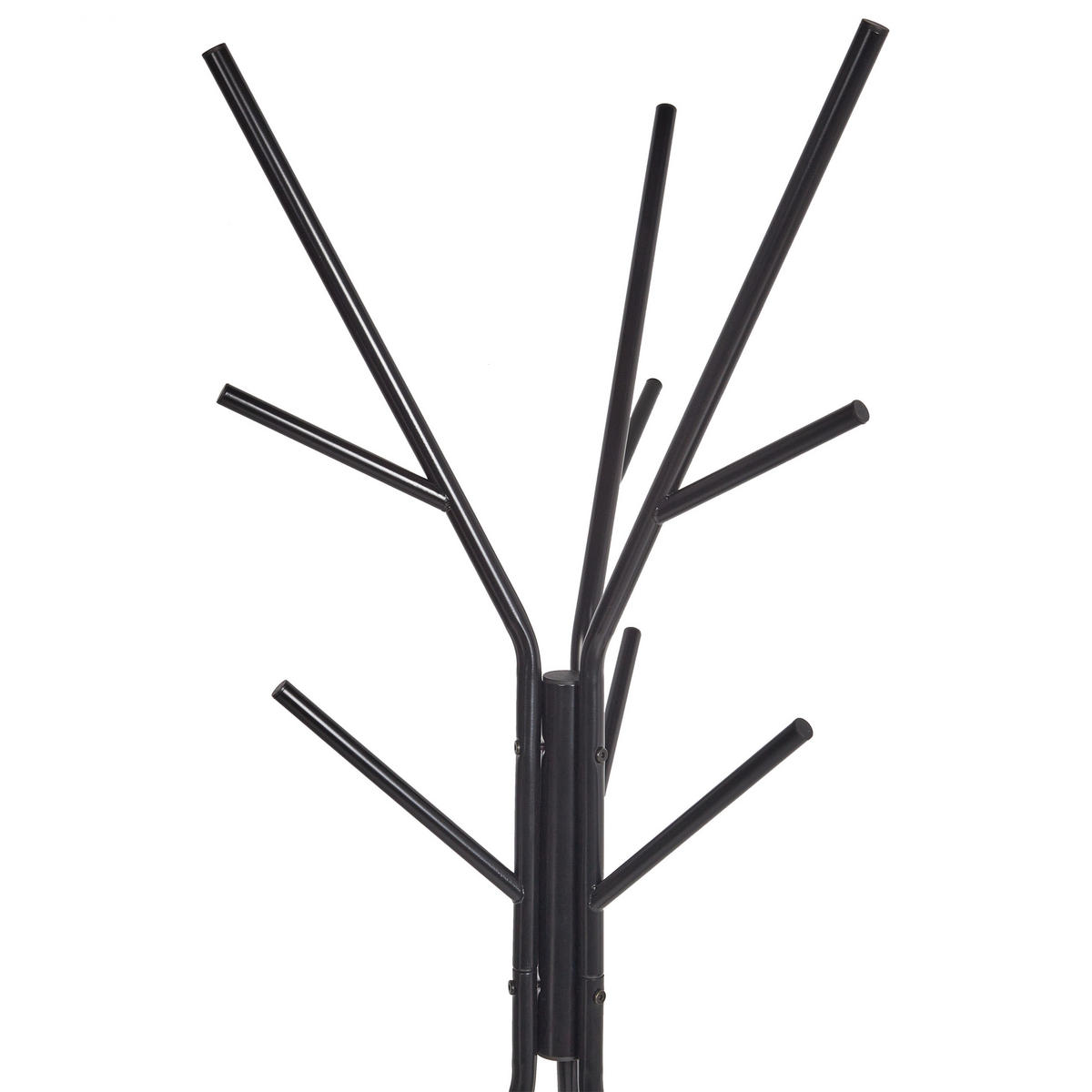GARDEROBENSTÄNDER Metall schwarz 181 cm Wray - Schwarz, Metall (33/180/33cm) - Beliani