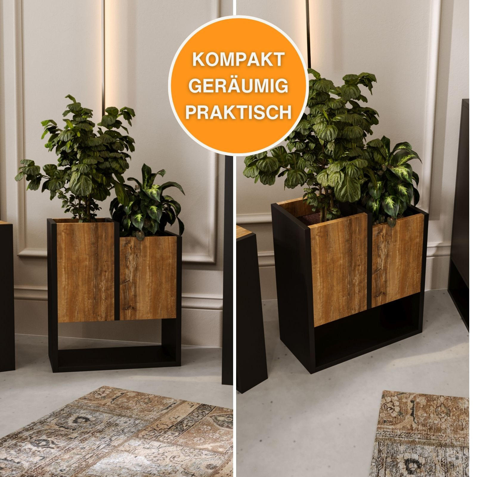 BLUMENKASTEN - Kiefer Milford, Holzwerkstoff (23/50/44cm) - RAUMHIRSCH FURNITURE