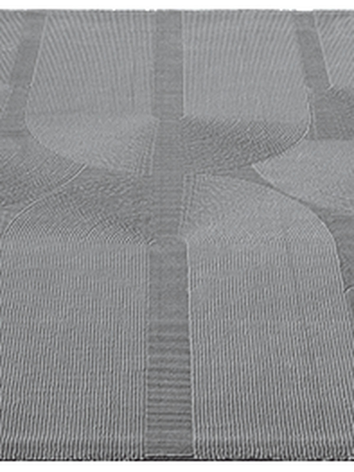 TEPPICH Kurzflor KASOS Waschbar Geometrisch Polyester Grau 160 x 230 cm - Grau, Textil (160/230cm) - KADIMA DESIGN