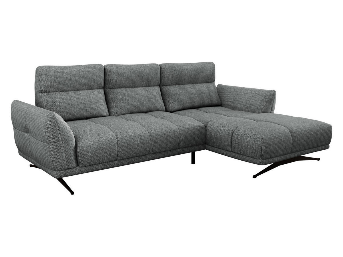 ECKSOFA Giovanni Z LCH, Seite: Rechts 2R-LC - Schwarz/Grau, Holz/Textil (298/195cm) - MIRJAN24