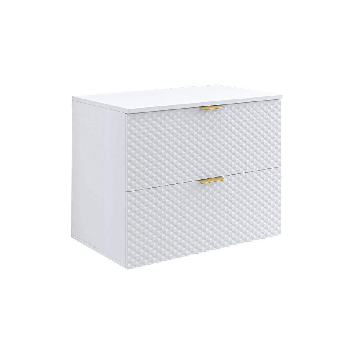 PODUMIVALNIŠKA OMARICA 80.4cm Cléa Bela - bela, leseni material (80.4/62.6/48.5cm) - Petits-meubles