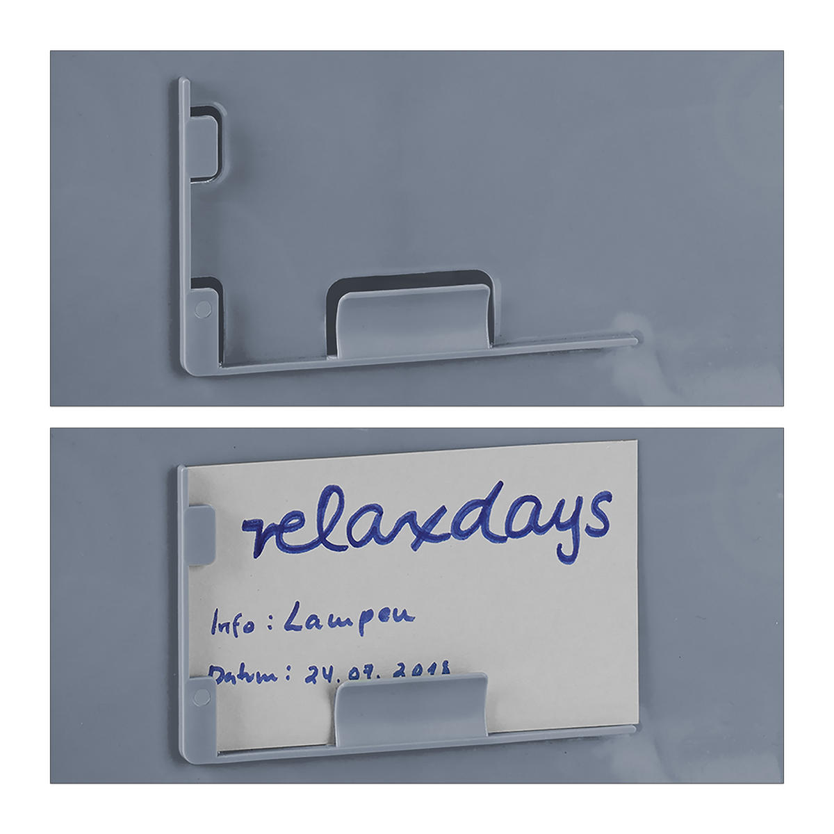 KLAPPBOX - Grau, Kunststoff (58.5/31.5/40cm) - Relaxdays