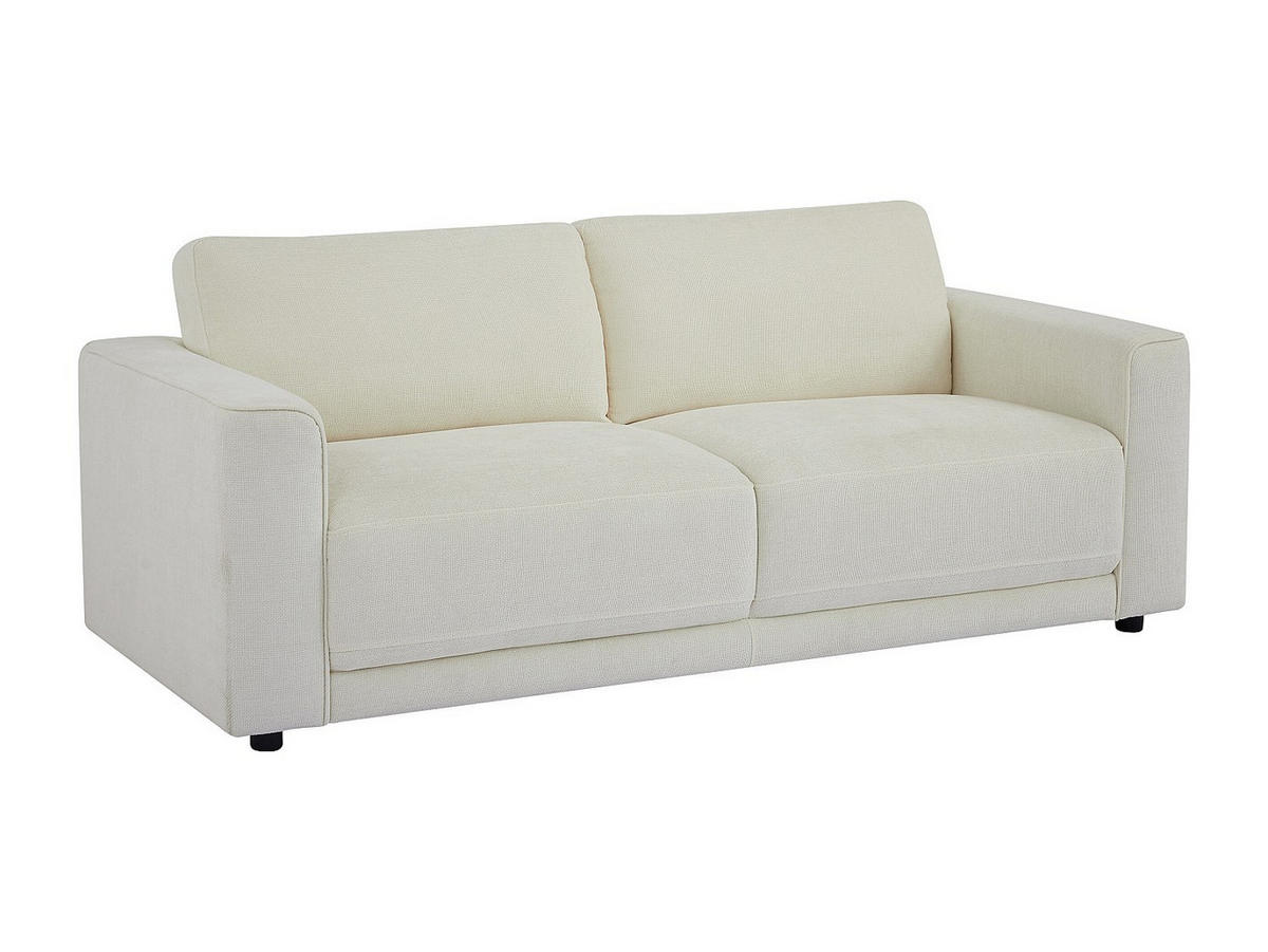 SOFA - 3 Personen - stoff - gebrochenes weiß Netuso - Weiß, Textil (200/82/89cm) - Vente-Unique