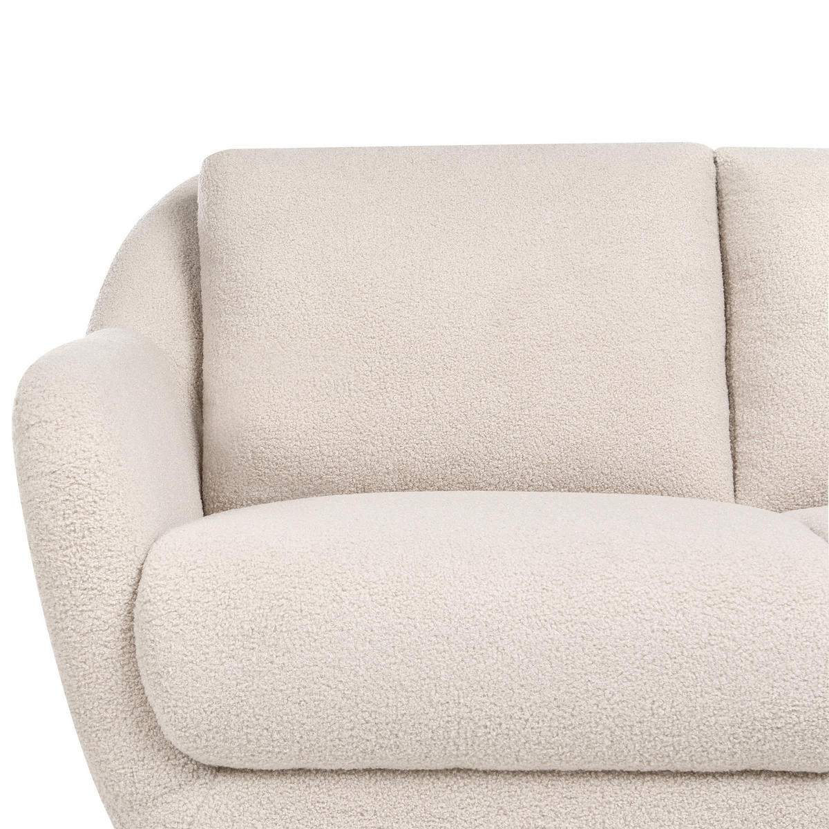 POHOVKA 2-místná Bouclé Béžová Eiby - béžová, textil (130/80/90cm) - Beliani