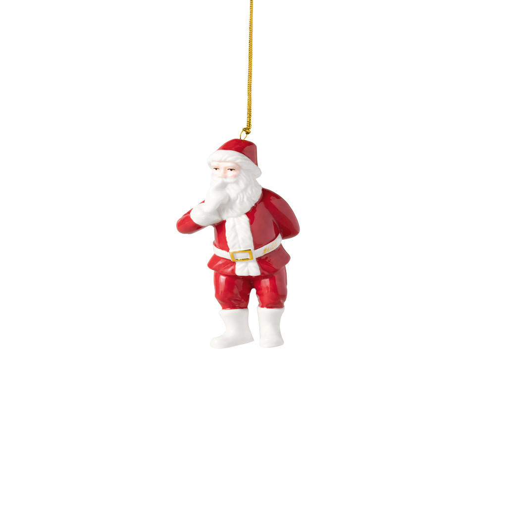 ORNAMENT SANTA 2026 Christmas Classics weiß-gold 4,3 x 5,7 x 11,1 cm - Goldfarben/Weiß, Keramik (5.7/11.1/4.3cm) - Villeroy & Boch