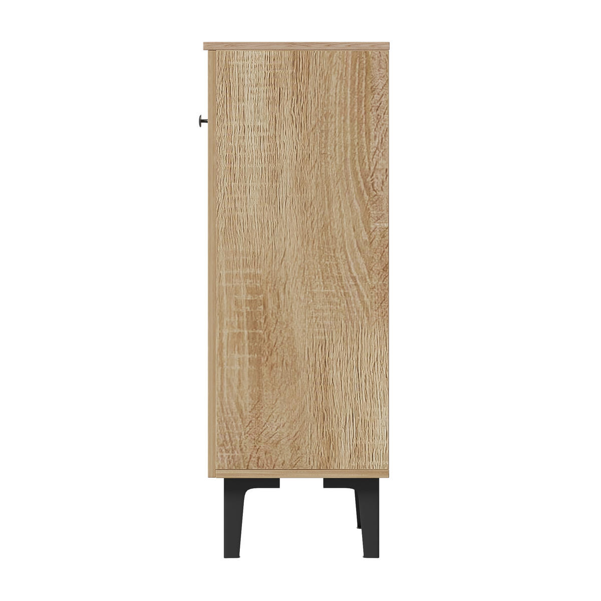 SCHUHSCHRANK 2 Türen Stauraum Mehrschichtige Böden Ablage - Naturfarben, Holzwerkstoff (31.5/95/60cm) - FLIEKS