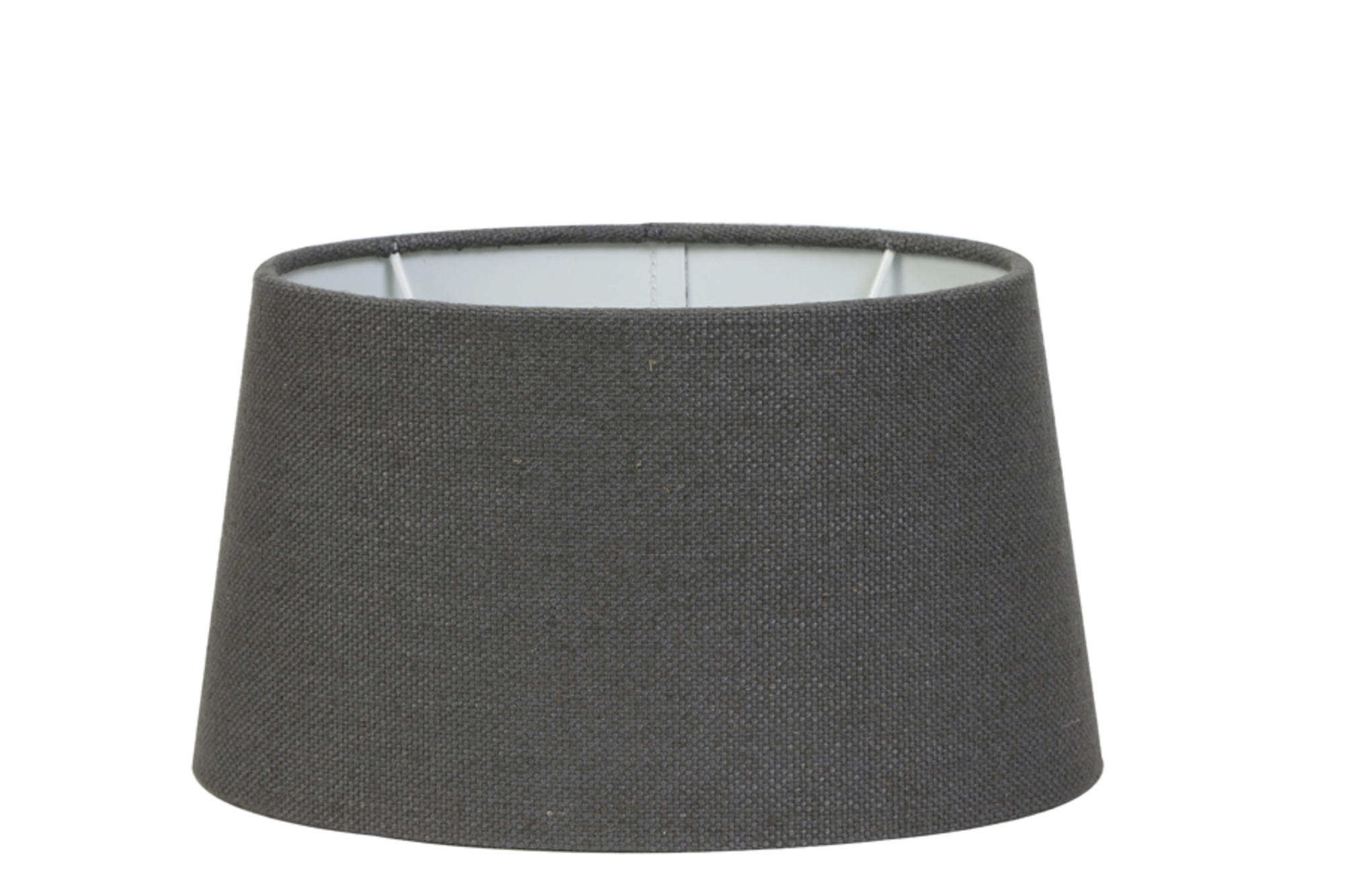 LAMPENSCHIRM Livigno Grau 25/21/14 cm - Dunkelgrau, Textil (25/21/14cm) - Light & Living