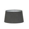 LAMPENSCHIRM Livigno Grau 25/21/14 cm - Dunkelgrau, Textil (25/21/14cm) - Light & Living