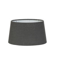 LAMPENSCHIRM Livigno Grau 25/21/14 cm - Dunkelgrau, Textil (25/21/14cm) - Light & Living