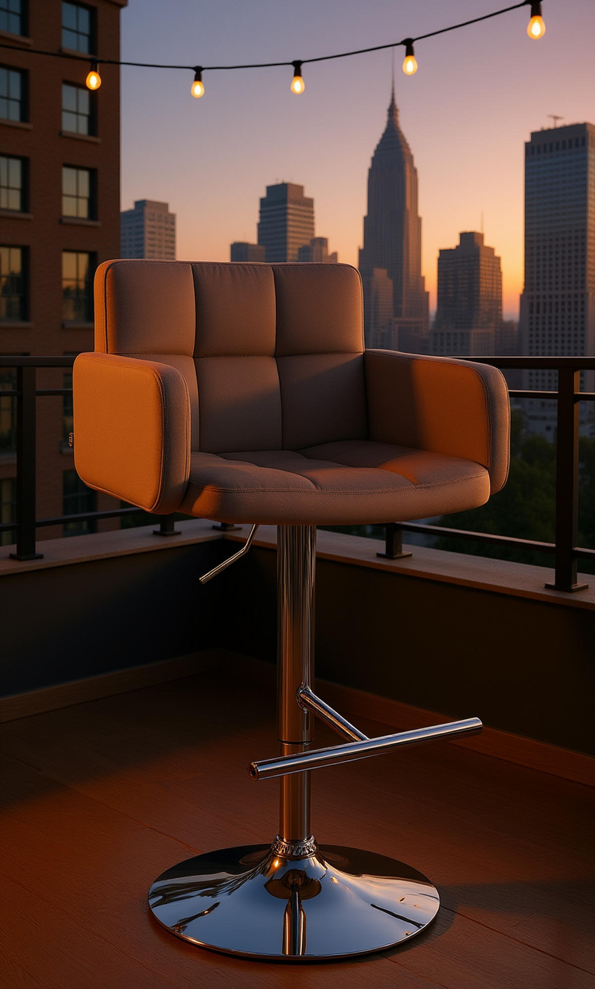 BARHOCKER Lausanne Samt chrom dunkelgrau - Chromfarben/Dunkelgrau, Textil/Metall (60/113/56cm) - TPFLiving