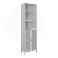 HOCHSCHRANK Liora Weiß 48 x 170 cm mit 2 Türen - Weiß, Holzwerkstoff (48/170/29cm) - Vicco