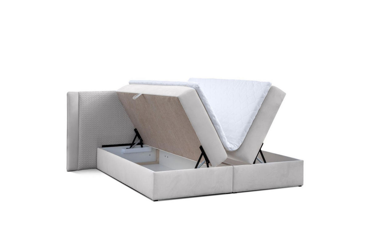 BOXBETT Cedric In Magic Velvet - Rotbraun, Holzwerkstoff/Textil (120/200cm) - Fun Möbel