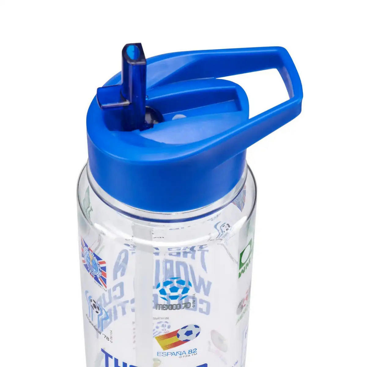 TRINKFLASCHE 571 Transparent, Blau, 650 ml, Sportflasche, Auslaufsicher, BPA Frei, Fitness, Wasserflasche, Trinkbecher, Strohhalm, Gym, Schule - Transparent/Hellblau, Kunststoff (0.65L) - JUNG