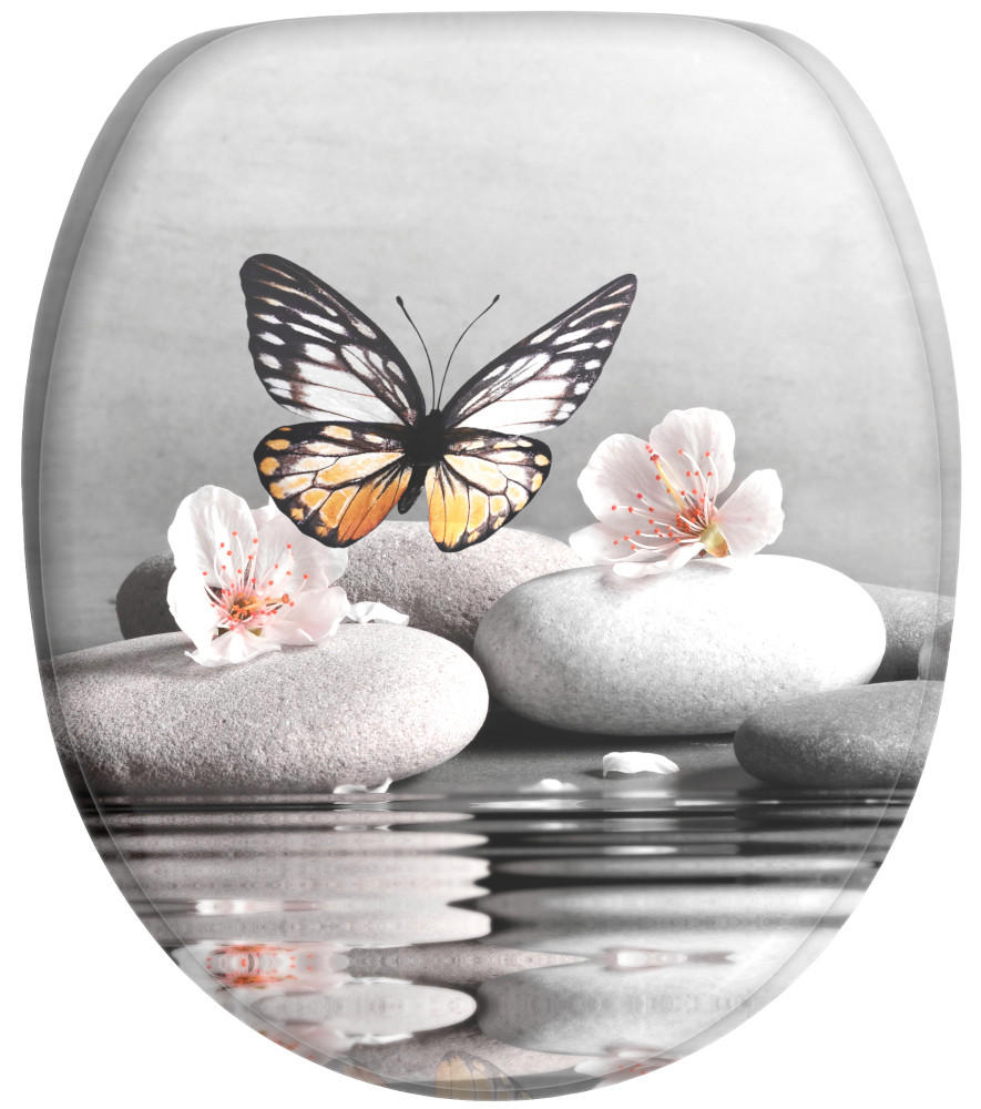 WC-SITZ mit Absenkautomatik Vanesa - Grau, Holzwerkstoff (38/6/47cm) - Sanilo