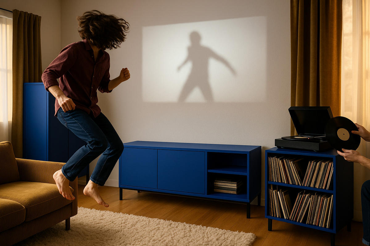 AUFBEWAHRUNGSMÖBEL Multifunktionales in Blau VERNER - Blau, Holzwerkstoff (40/123/75cm) - RNT By Really Nice Things