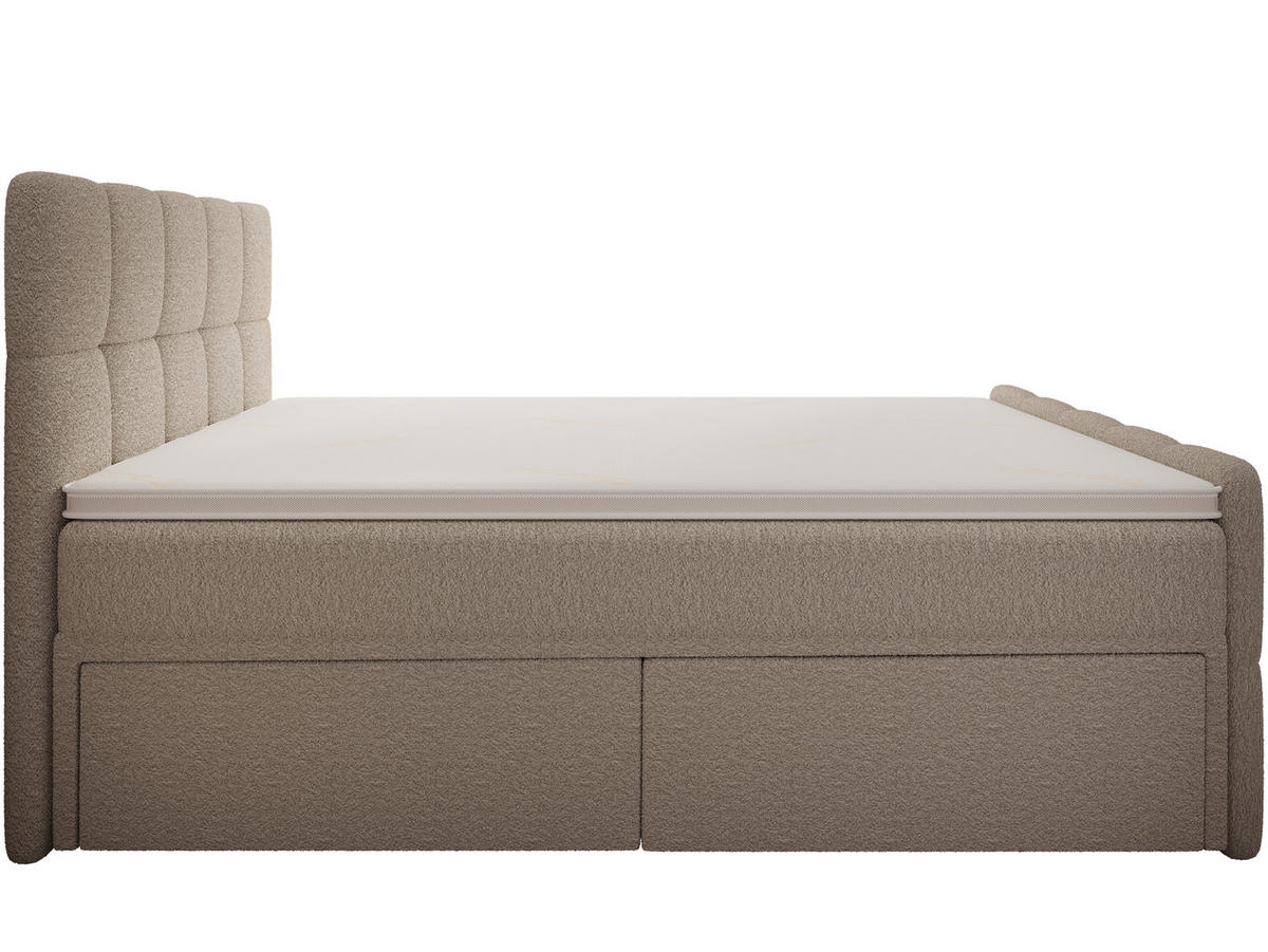 BOXBETT Madison 4 Beige 160/200 H3/H4 Boucle - Beige, Textil (160/200cm) - wonello