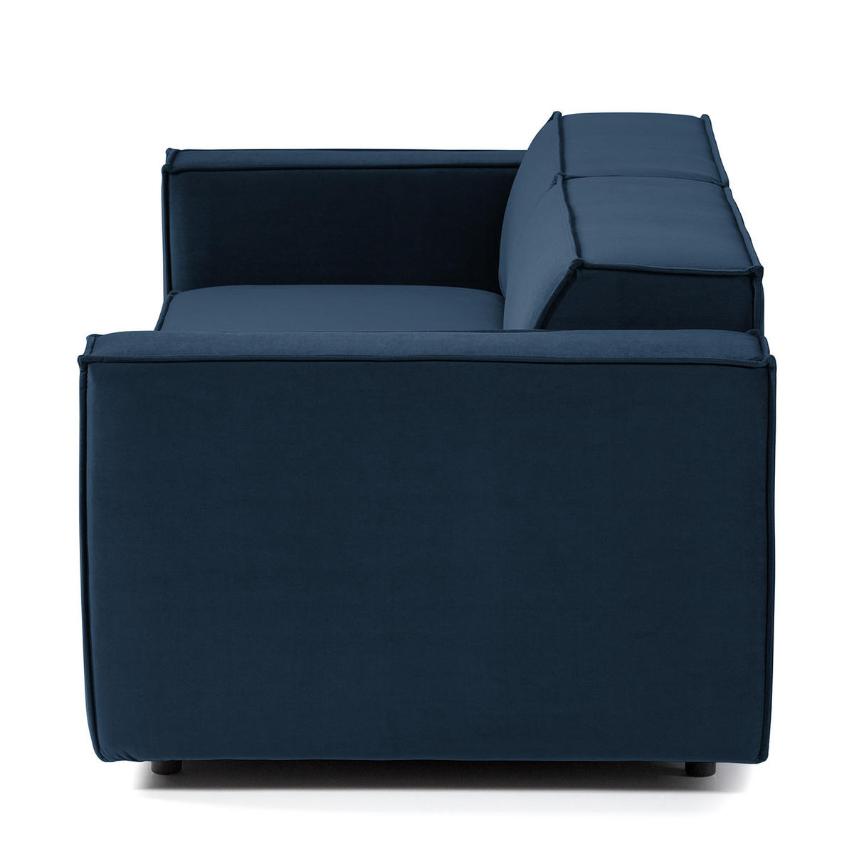 2,5-SITZER SOFA - Dunkelblau, Textil (223/70/96cm) - home24