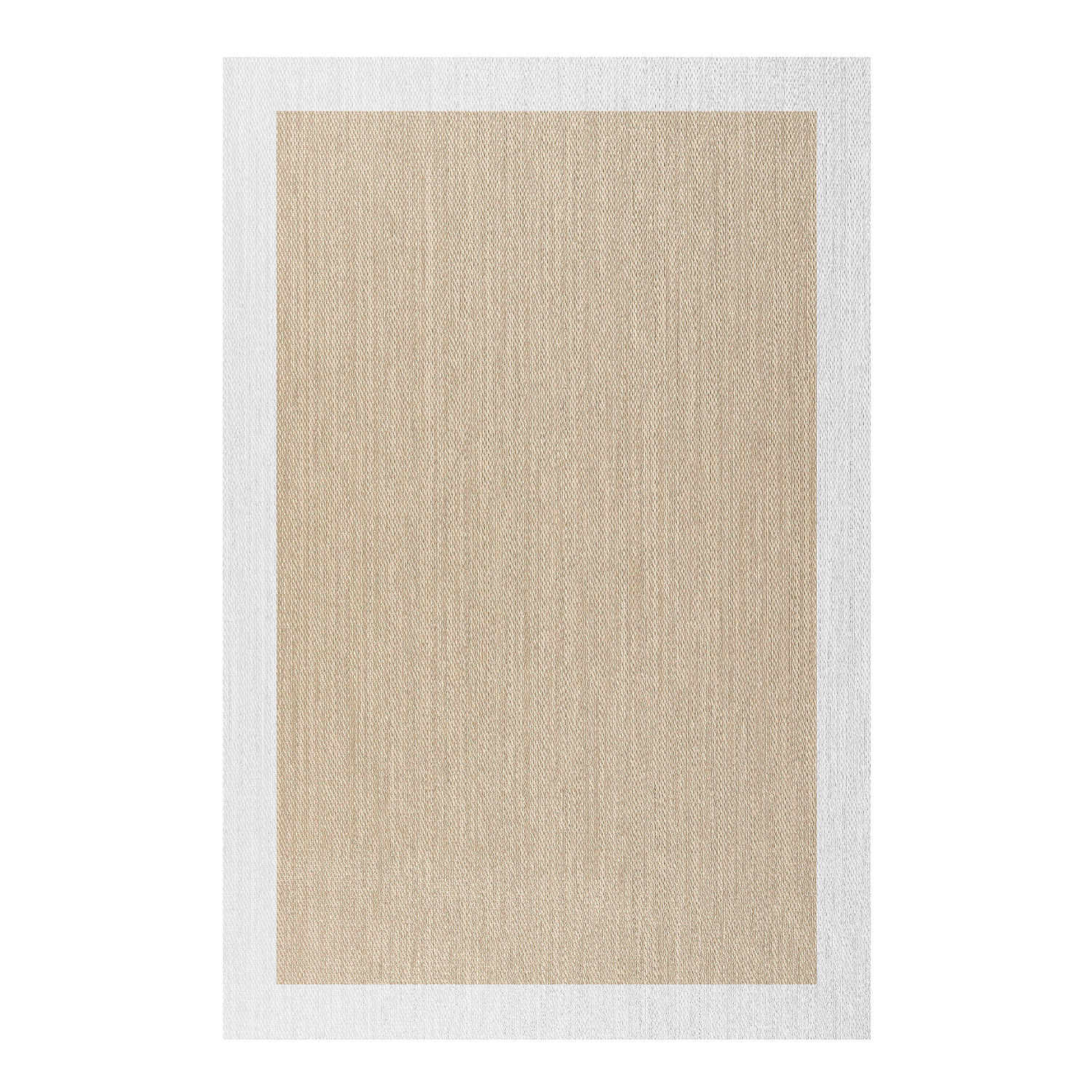 TEPPICH Premium en Vinyle Beige Weiß 160x230 cm - Beige, Kunststoff (160/230cm) - STORESDECO