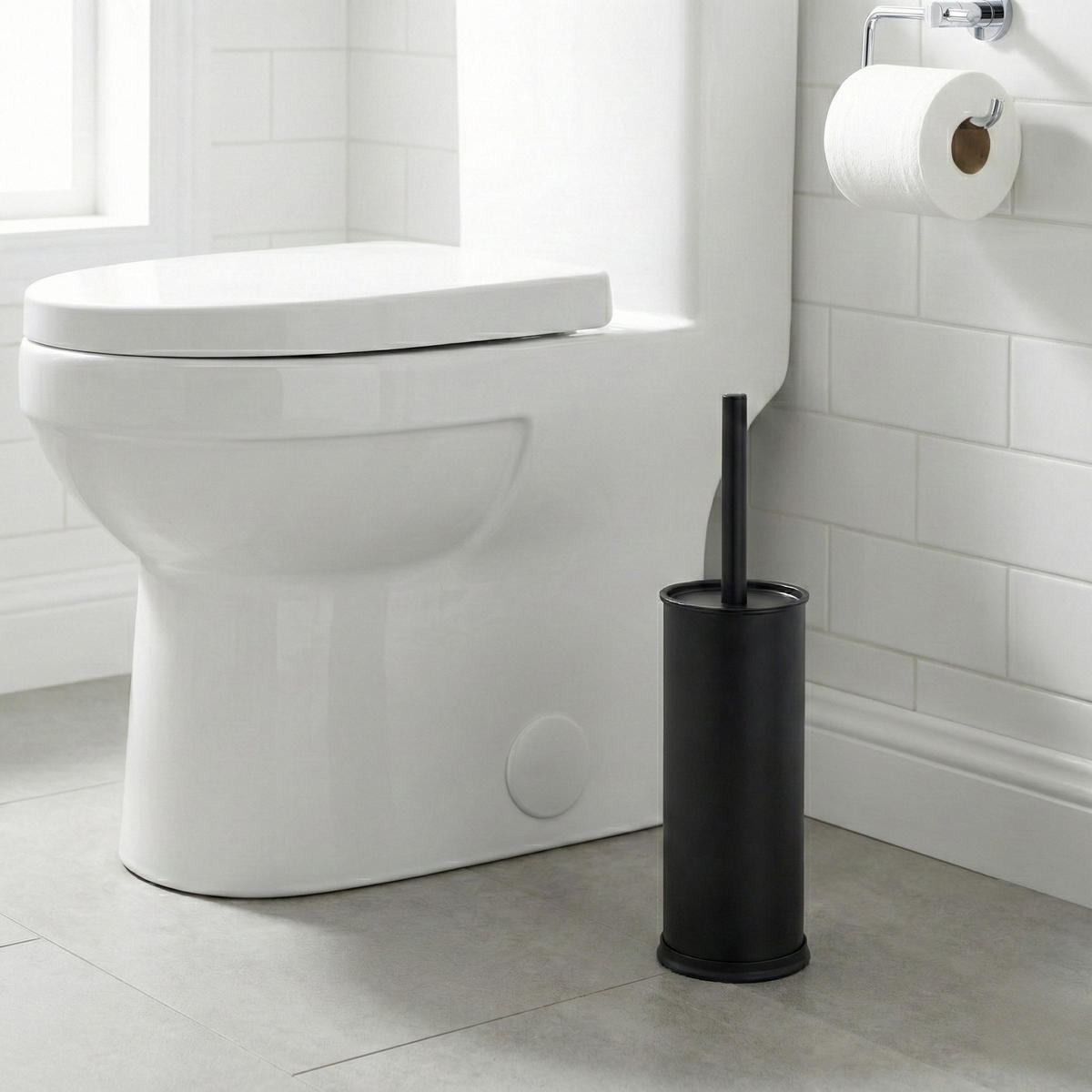 WC Bürste STAV - Schwarz, Metall (10/38/10cm)