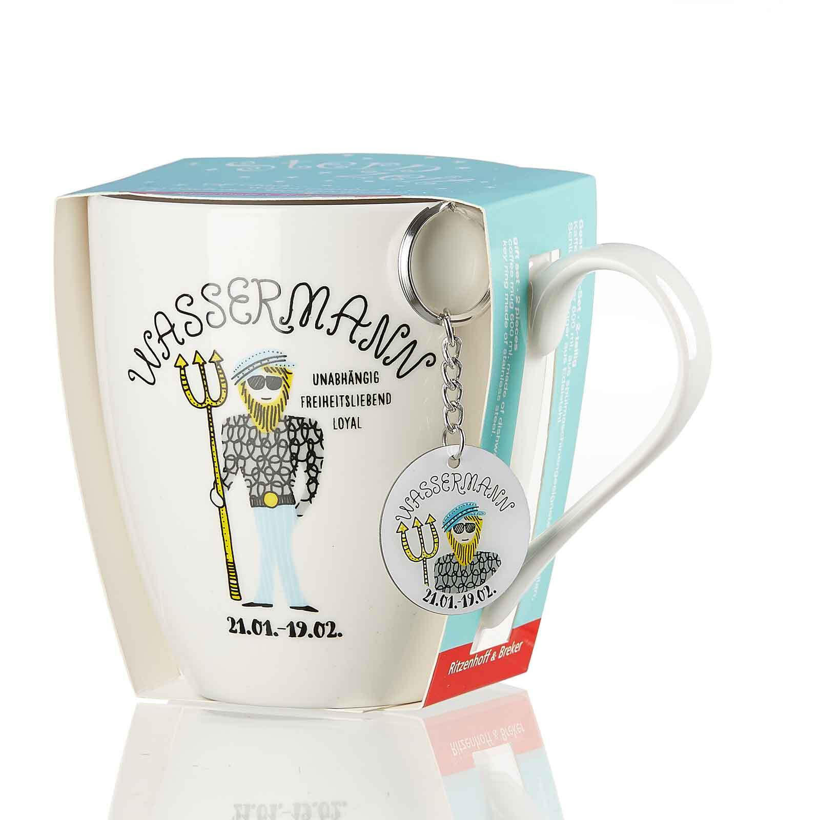 JUMBOTASSE WASSERMANN Astro bunt 650 ml - Multicolor, Keramik (0.65L) - Ritzenhoff Breker