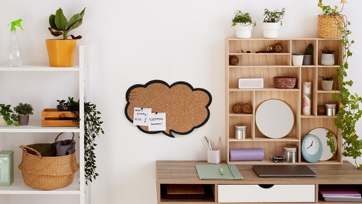 KORKTAFEL, CLOUD/Wolke 44x29 cm - Braun, Holz (44/29/1cm) - ALLboards