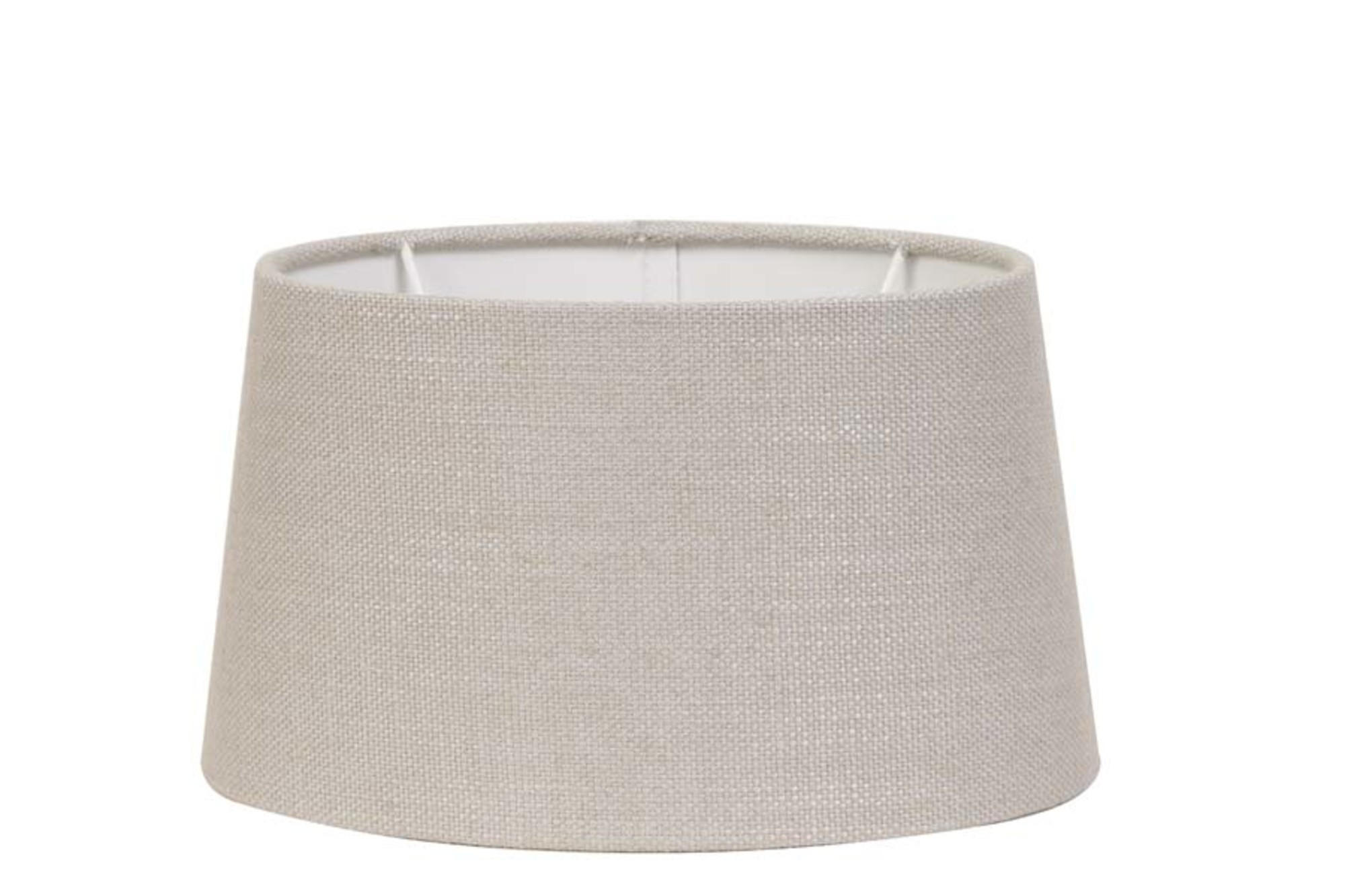 LAMPENSCHIRM Livigno Grau 25/21/14 cm - Grau, Textil (25/21/14cm) - Light & Living