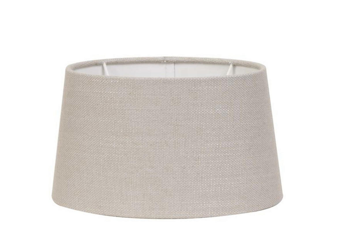 LAMPENSCHIRM Livigno Grau 25/21/14 cm - Grau, Textil (25/21/14cm) - Light & Living