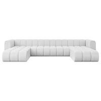WOHNLANDSCHAFT modulares Sofa Joren-U2 - 410x177x70 cm Weiß - Weiß, Holzwerkstoff/Textil (410/70/177cm) - ALTDECOR
