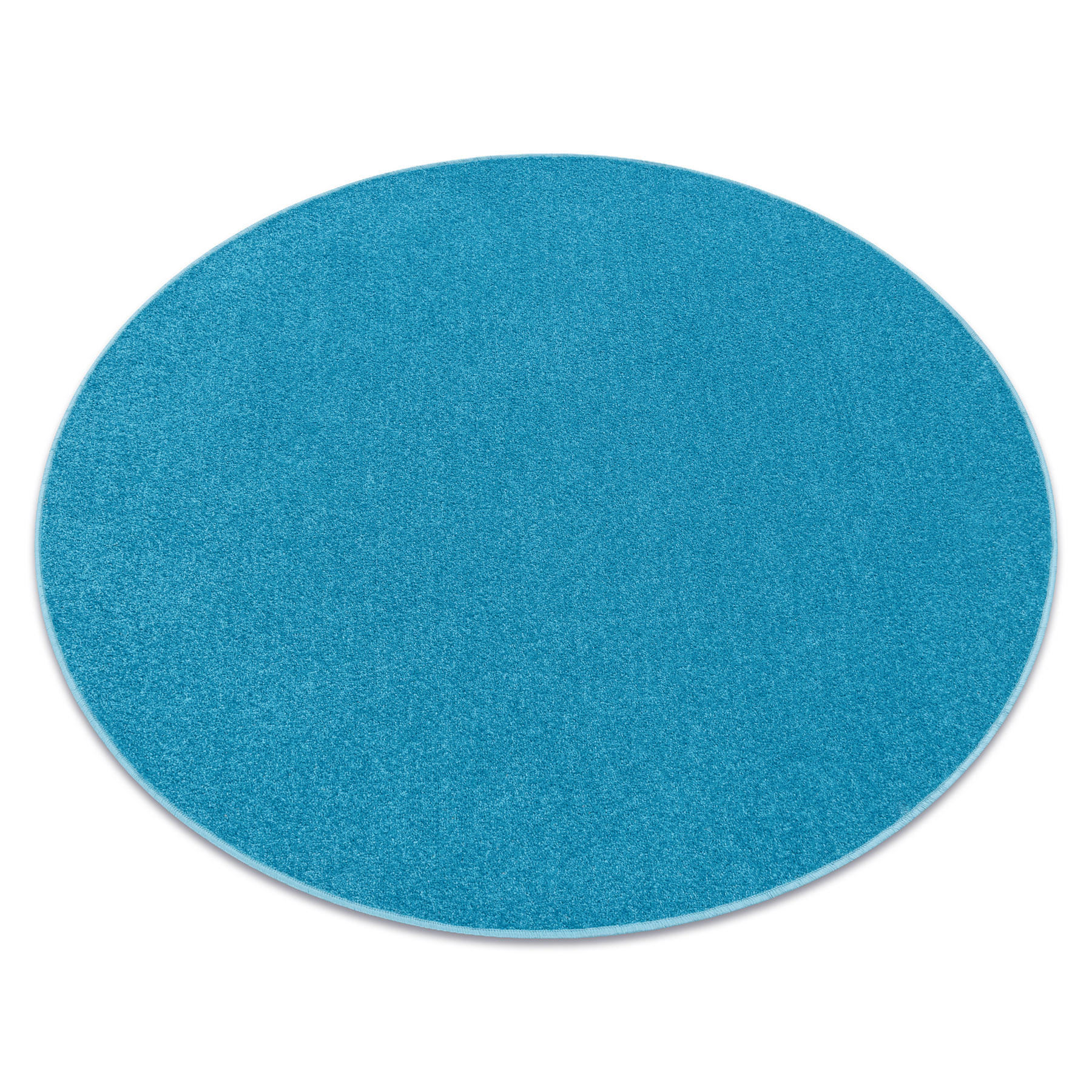 TEPPICH rund ETON 133 cm - Türkis, Textil (133/133cm) - rugsX