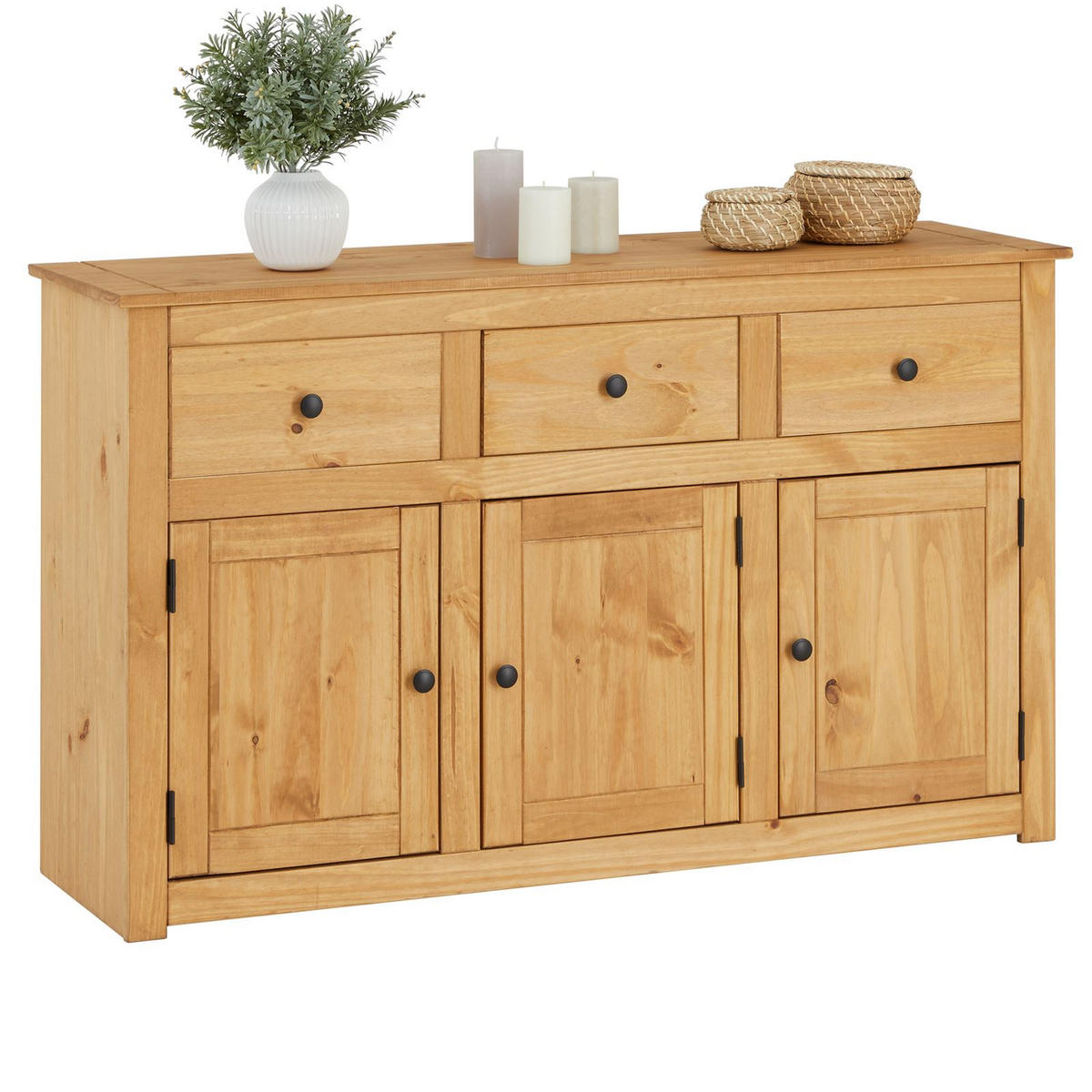 SIDEBOARD CANCUN - Kieferfarben, Holz (135/80/40cm) - CARO-Möbel
