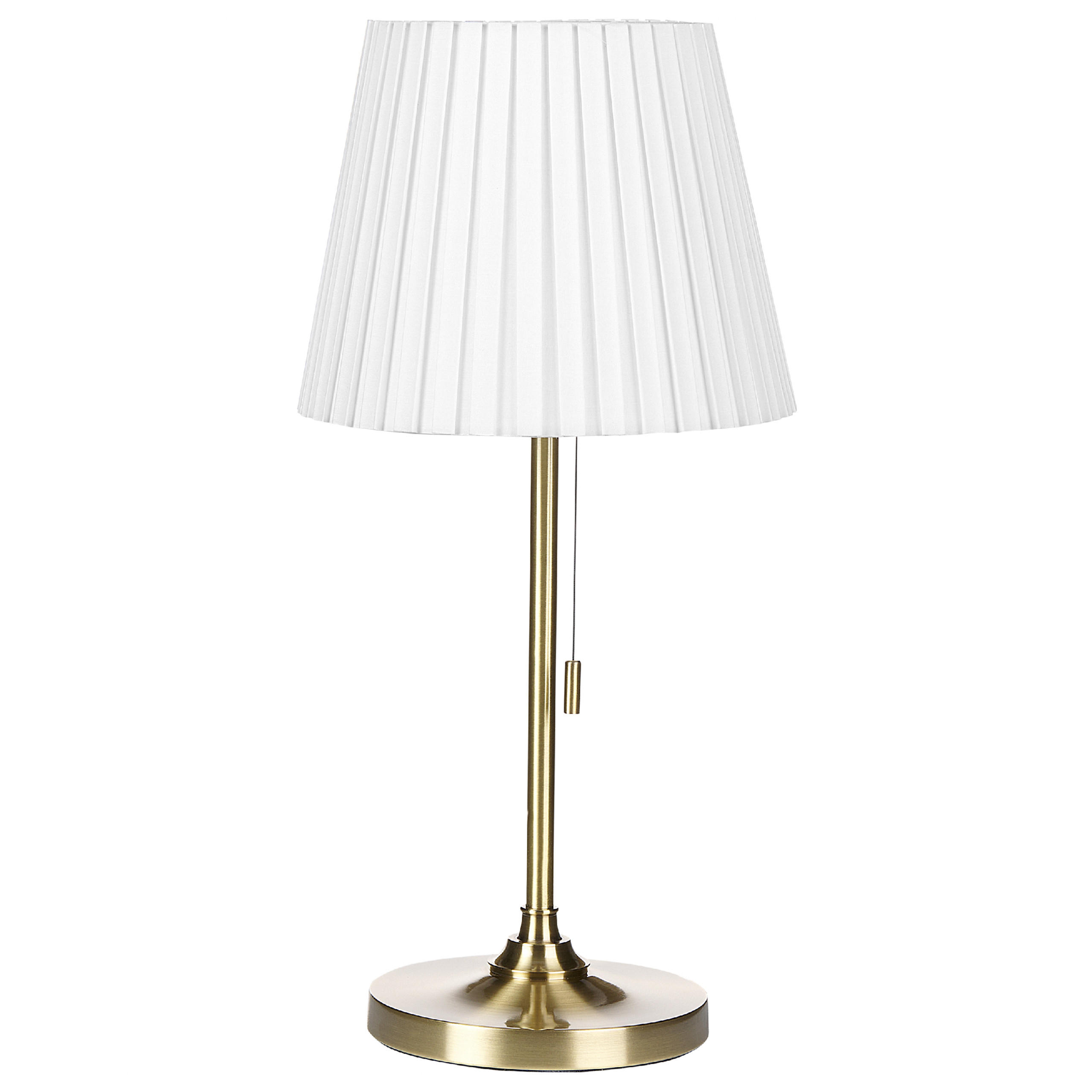 TISCHLAMPE Torysa 23/23/48 cm - Messingfarben, Metall (23/23/48cm) - Beliani