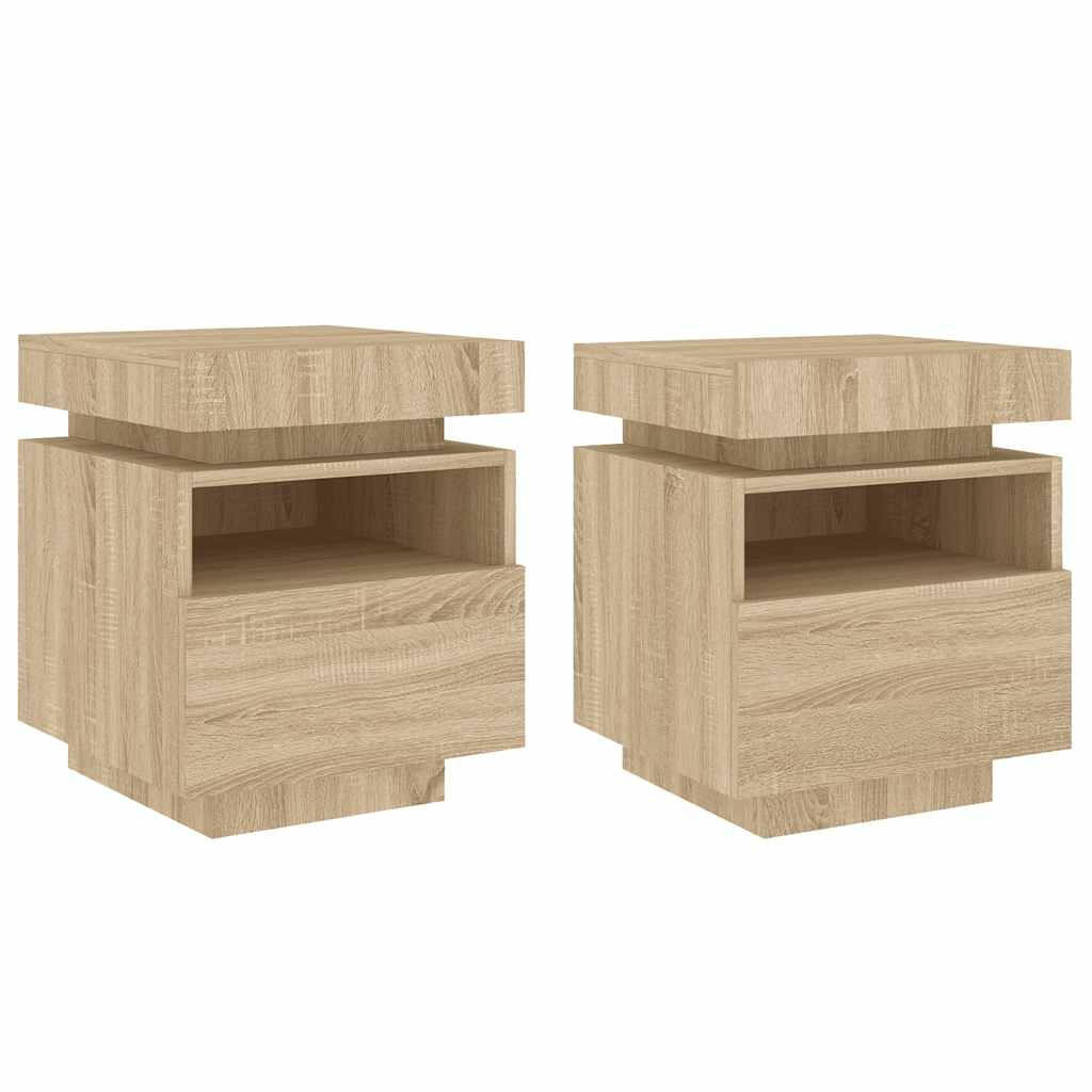 vidaXL Nachttisch Sonoma Eiche 40x48.5x36 cm