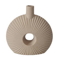KERAMIKVASE Daniela 19 cm - Beige, Keramik (19cm) - Boltze Home