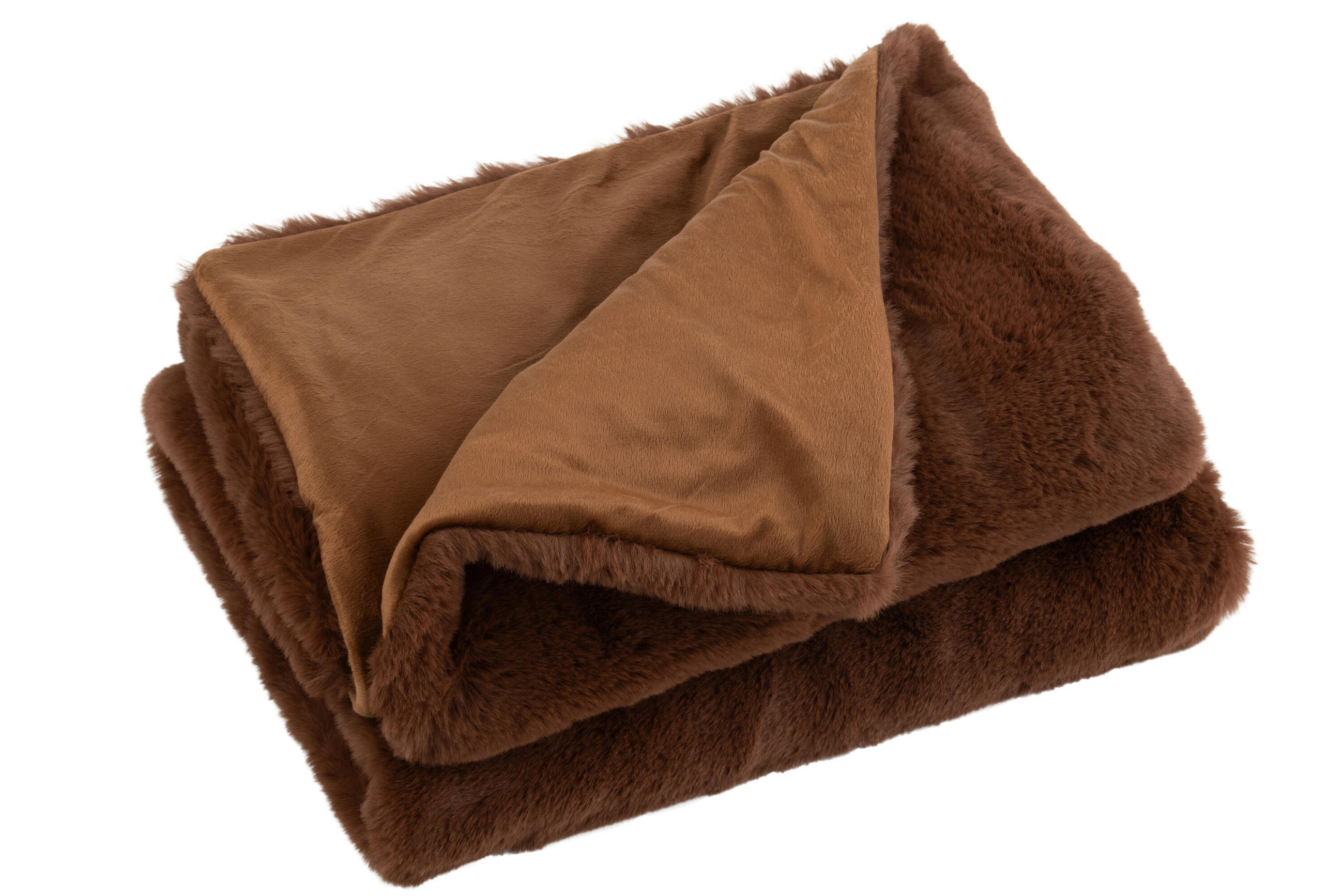 PLAID CUTIE - Pelz - Braun - 180/130/3 cm - Braun, Fell (130/180cm) - J-Line