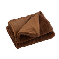 PLAID CUTIE - Pelz - Braun - 180/130/3 cm - Braun, Fell (130/180cm) - J-Line