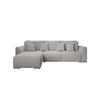 ECKSOFA GUSTO L Curio 80 Links mit Schlaffunktion - Grau, Textil (279/193cm) - Bedante