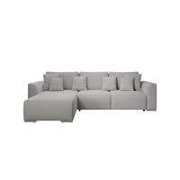 ECKSOFA GUSTO L Curio 80 Links mit Schlaffunktion - Grau, Textil (279/193cm) - Bedante