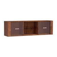 WANDREGAL Indianapolis I-21 mit Glastür 138 x 40 x 30 cm Esche hell - Braun, Holzwerkstoff/Metall (138/40/30cm) - Koseto
